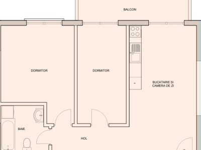 Apartament 3 camere – nou, incalzire in pardoseala - Selimbar