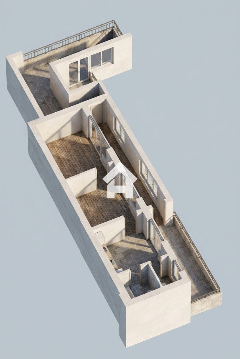 Apartament 2 camere - str. Tribunei - etaj 1 