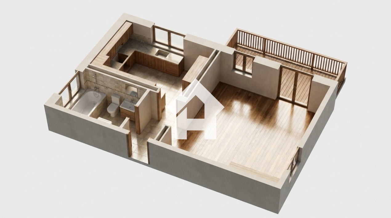 Garsoniera cu balcon si parcare inclusa – bloc nou - Talmaciu