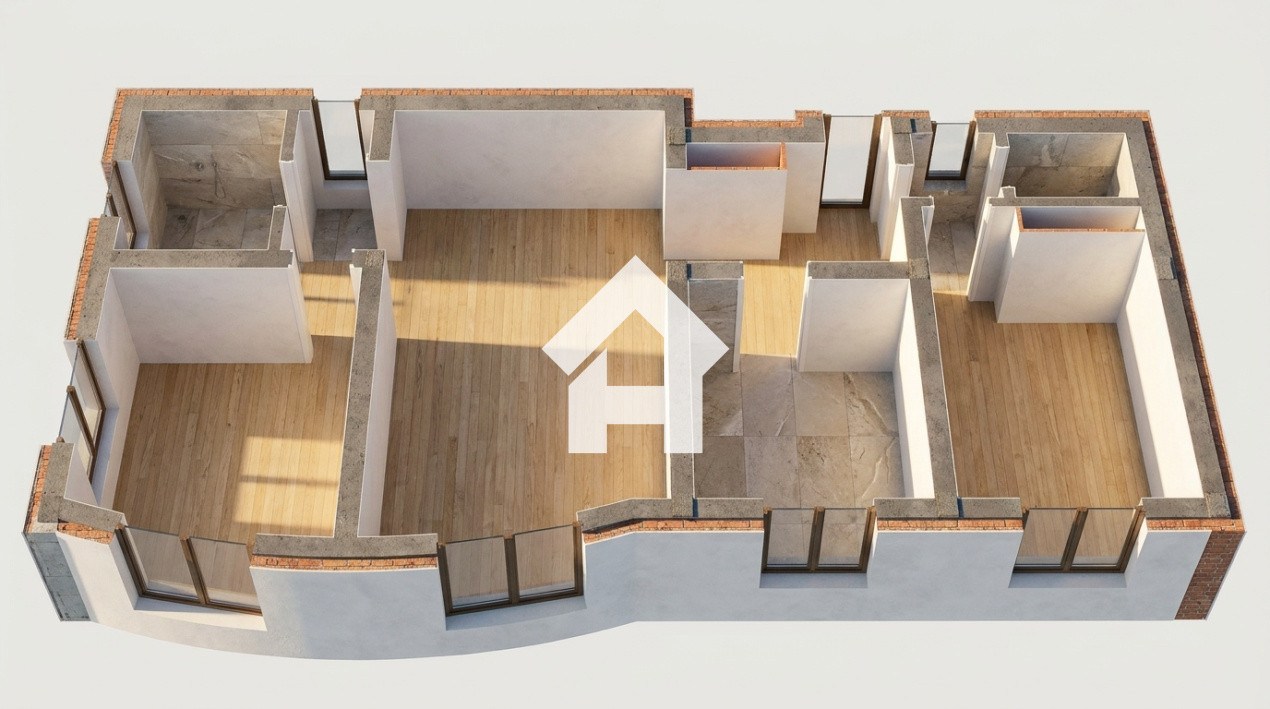 Apartament cu 3 camere, 2 bai  si parcare inclusa – bloc nou - Talmaciu